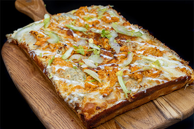 Detroit Style Pizza made for Barclay-Kingston, Cherry Hill pizza take out.